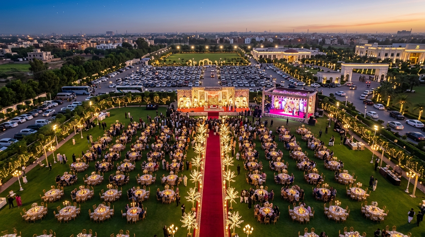 Largest Wedding Lawns in Lahore: Venues Built for 1,000 to 4,000+ Guests