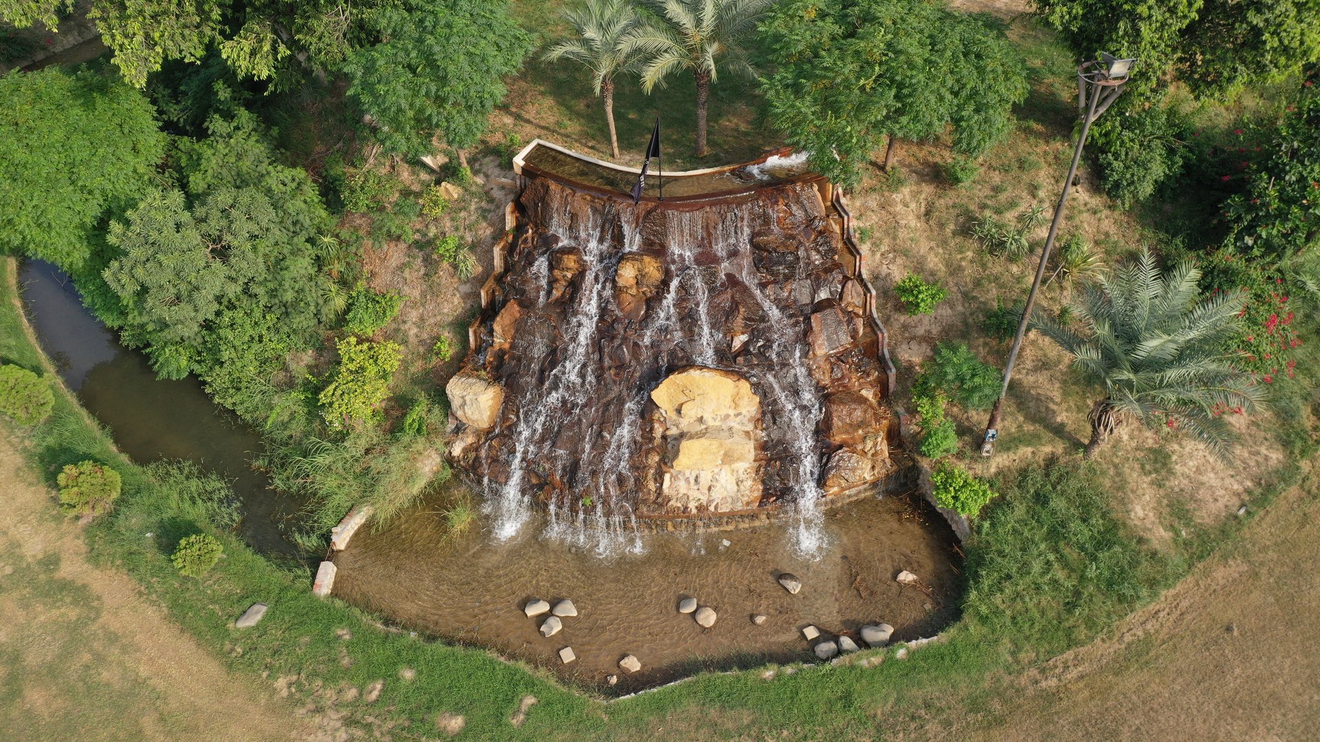 Waterfall Lawn Illuminated Stage